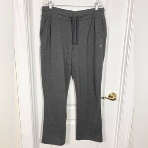 Champion Open Leg Fleece Sweatpants Gray Size XL